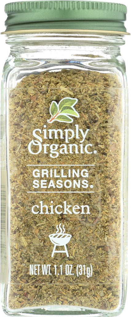 Simply Organic Chicken Grilling Seasons - Case Of 6 - 1.1 Oz.