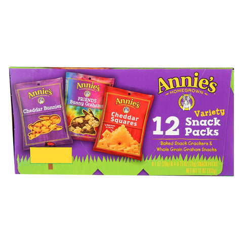 Annie's Homegrown Variety Snack Packs - Case Of 6 - 40 Bags