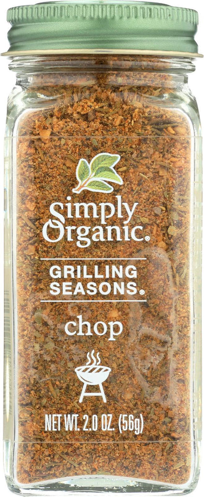 Simply Organic Chop Grilling Seasons - Case Of 6 - 2 Oz.