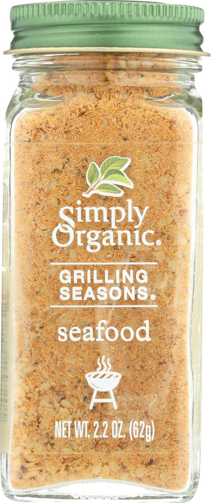 Simply Organic Seafood Grilling Seasons - Case Of 6 - 2.2 Oz.