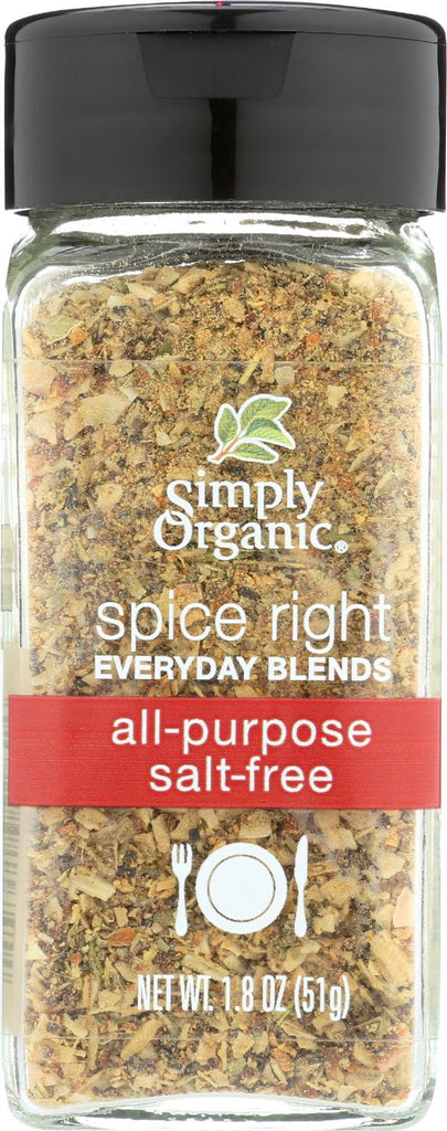 Simply Organic Spice All Purpose Seasoning Spice - Case Of 6 - 1.8 Oz.