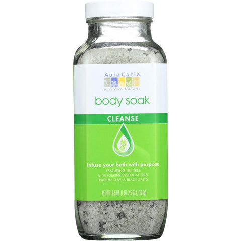 Aura Cacia Body Soak - Cleanse - 18.5 Oz - 1 Each