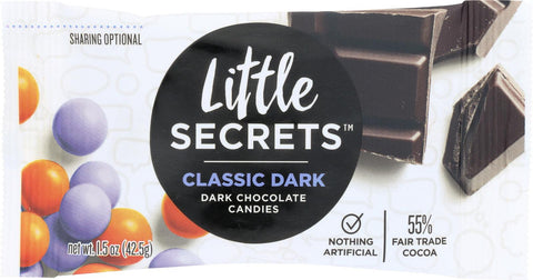 Little Secrets Dark Chocolate Candies - Classic Dark - Case Of 12 - 1.5 Oz.