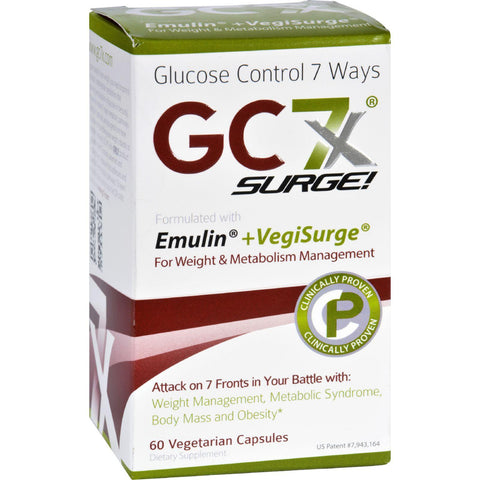 Gc7x Weight And Metabolism Surge - With Caffeine - 60 Vegetarian Capsules