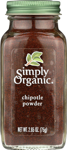 Simply Organic Chipotle Pepper Powder - Case Of 6 - 2.65 Oz.