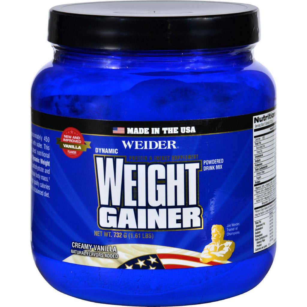 Weider Global Nutrition Weight Gainer - Dynamic - Powder - Vanilla - 1.65 Lb