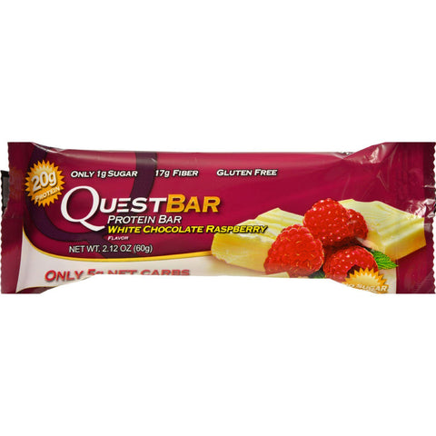 Quest Bar - White Chocolate Raspberry - 2.12 Oz - Case Of 12