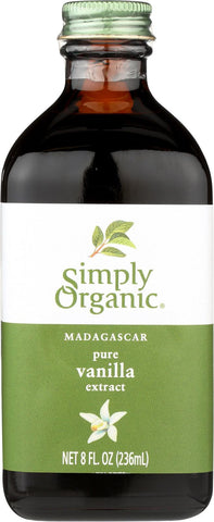 Simply Organic Pure Vanilla Extract - Case Of 6 - 8 Fl Oz.