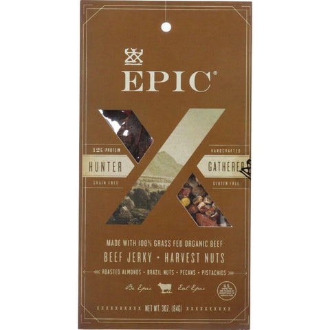 Epic Trail Mix - Beef Jerky - Hunt And Harvest - Honest Harvest - 2.25 Oz - Case Of 8