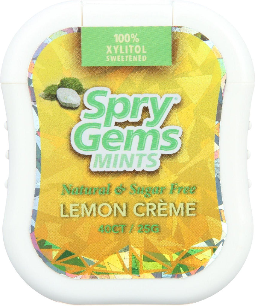 Spry Xylitol Gems - Lemon - Case Of 6 - 40 Count