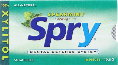 Spry Xylitol Gems - Spearmint - Case Of 20 - 10 Count