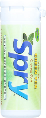 Spry Xylitol Gum - Green Tea - Case Of 6 - 30 Count