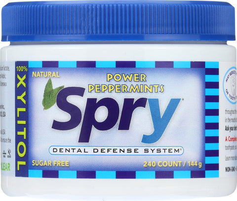 Spry Xylitol Gems - Peppermint - Case Of 1 - 240 Count