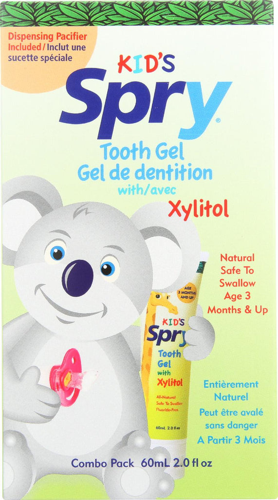 Spry Dispensing Pacifier And Xylitol Tooth Gel Kit - Case Of 1