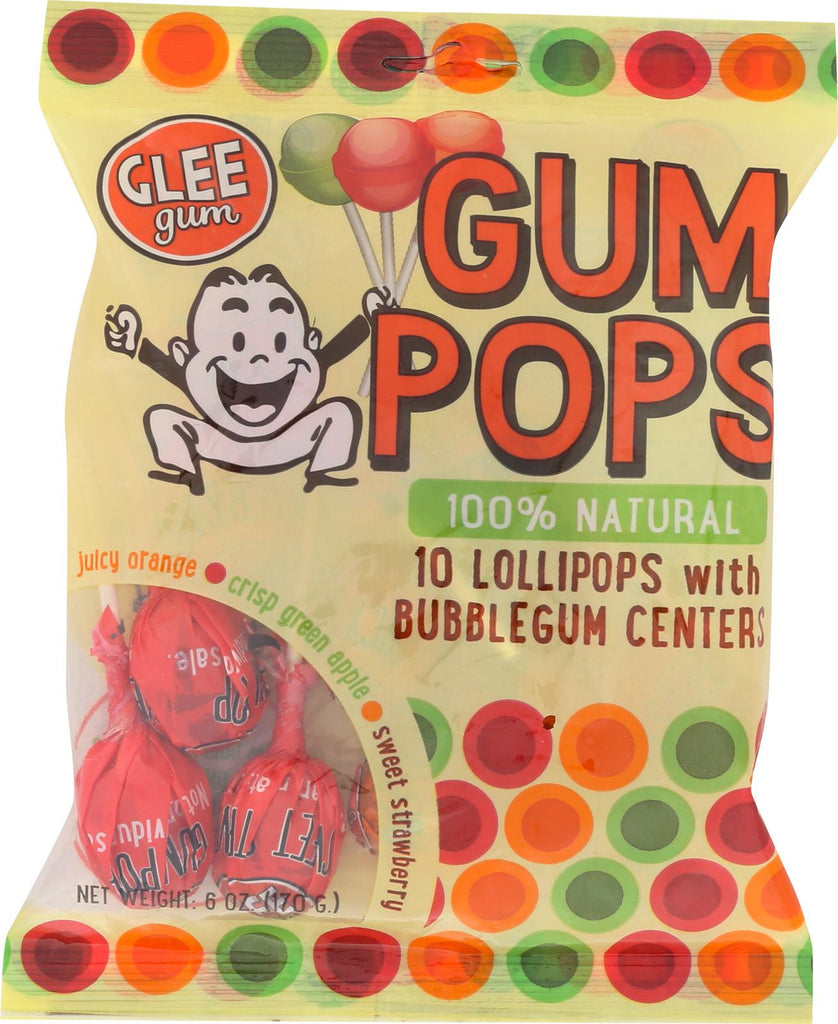 Glee Gum Pops - Assorted Flavors - Case Of 6 - 10 Count