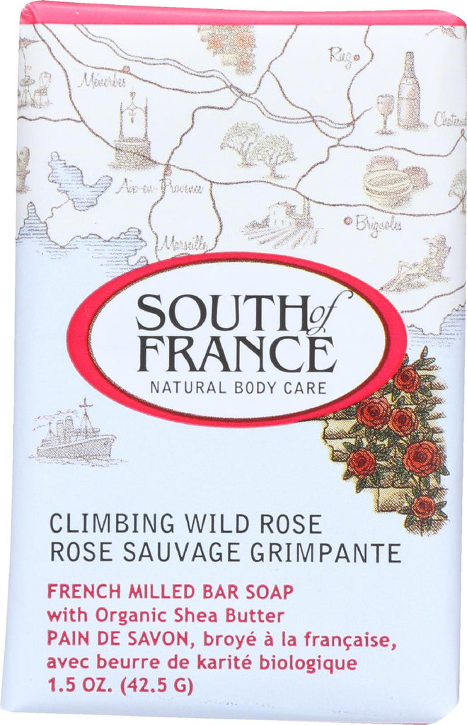 South Of France Bar Soap - Climbing Wild Rose - Travel - 1.5 Oz - Case Of 12