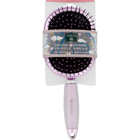 Earth Therapeutics Hair Brush - Paddle - Silicon - Pink - 1 Count