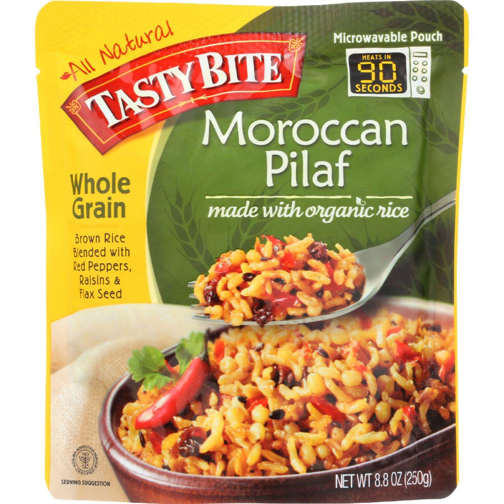 Tasty Bite Rice - Organic - Moroccan Pilaf - Whole Grain - 8.8 Oz - Case Of 6