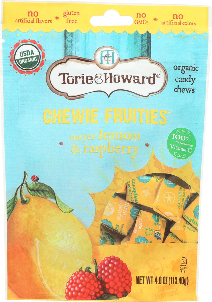 Torie And Howard Chewie Fruities - Lemon And Raspberry - Case Of 6 - 4 Oz.