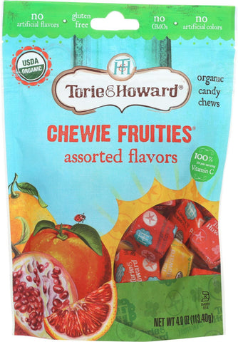 Torie And Howard Chewie Fruities - Assorted - Case Of 6 - 4 Oz.