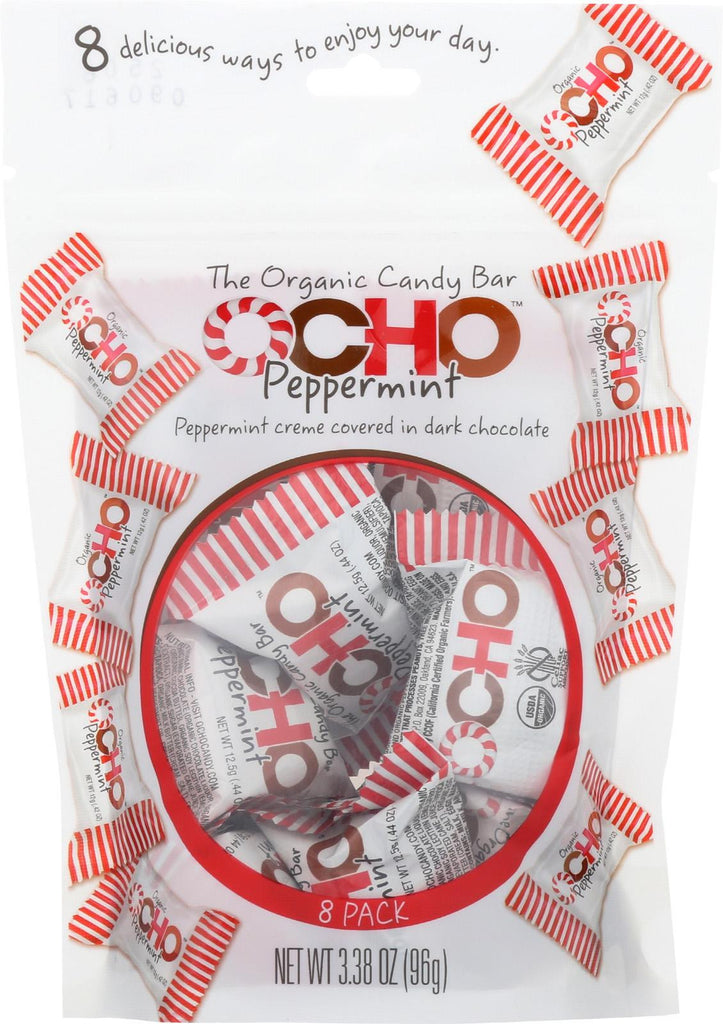 Ocho Candy Ocho Mini Pouch - Peppermint - Case Of 12 - 3.38 Oz.