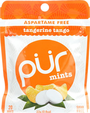 Pur Mint Gum - Tangerine Tango - Case Of 12 - 22 Gram