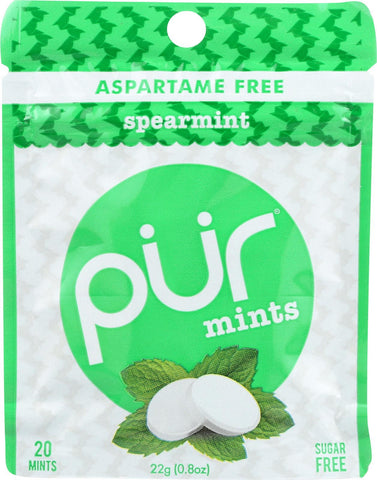 Pur Mint Mints - Spearmint - Case Of 12 - 22 Gram