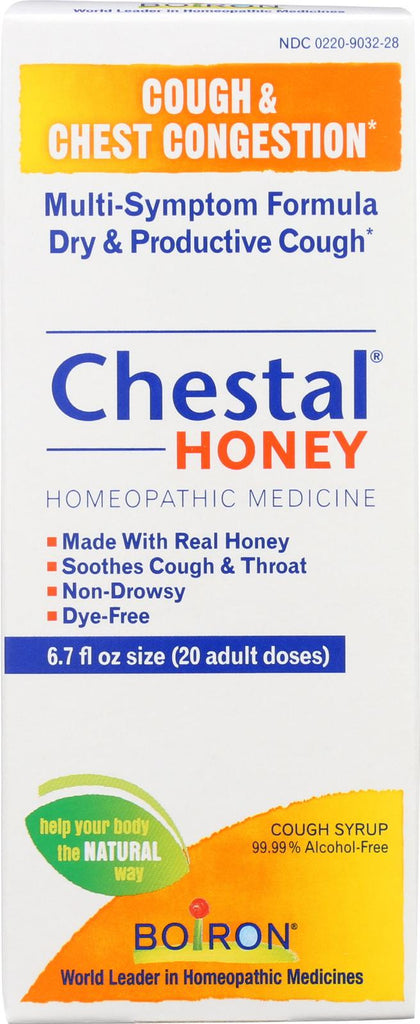 Boiron Chestal - Cough And Chest Congestion - Honey - Adult - 6.7 Oz