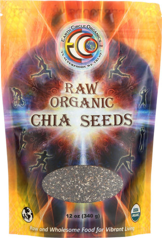 Earth Circle Organics Chia Seeds - Organic - 12 Oz