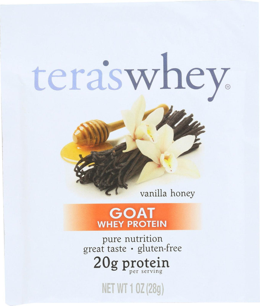 Teras Whey Protein Powder - Whey Protein - Goat - Vanilla Honey - 1 Oz - Case Of 12