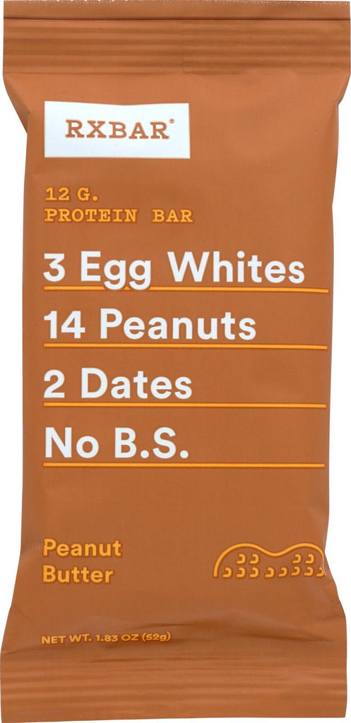 Rxbar Bar - Protein - Peanut Butter - 1.83 Oz - Case Of 12