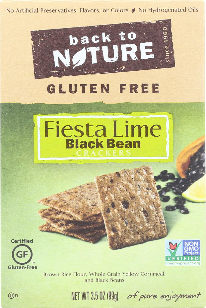 Back To Nature Fiesta Lime Black Bean - Case Of 12 - 3.5 Oz.