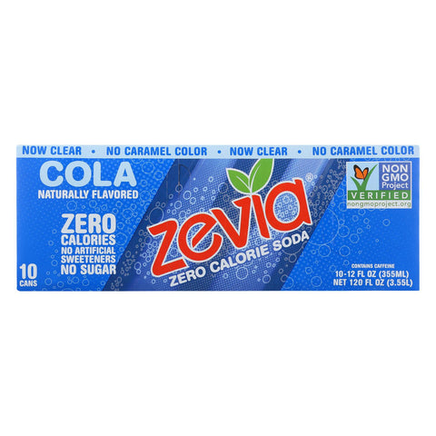 Zevia Zero Calorie Soda - Cola - Case Of 2 - 12 Fl Oz.