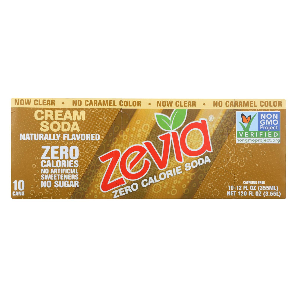 Zevia Zero Calorie Soda - Cream Soda - Case Of 2 - 12 Fl Oz.