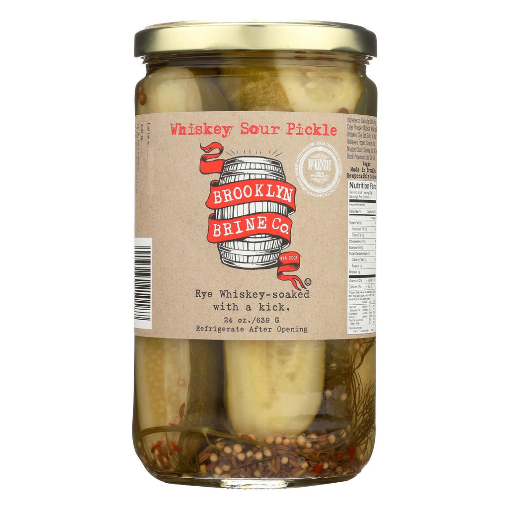 Brooklyn Brine Pickle - Whiskey Sour - Case Of 12 - 24 Oz.