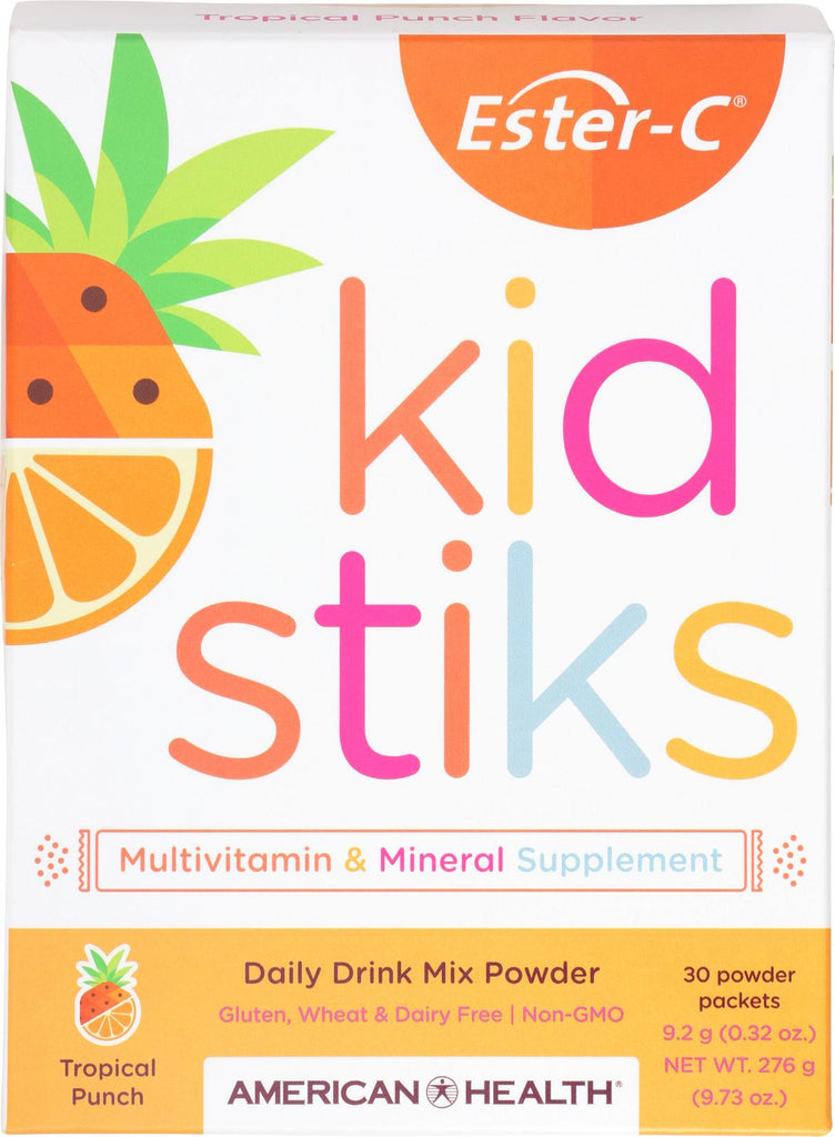 American Health Ester-c - Kid Stiks - Tropical Punch - 30 Packets