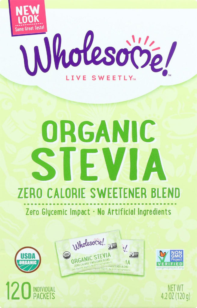 Wholesome Sweeteners Stevia - Organic - 120 Packets - Case Of 6