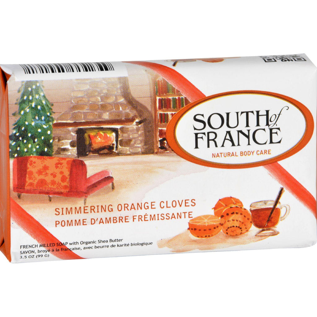 South Of France Bar Soap - Simmering Orange Cloves - Limited Edition Holiday - 3.5 Oz - Case Of 6