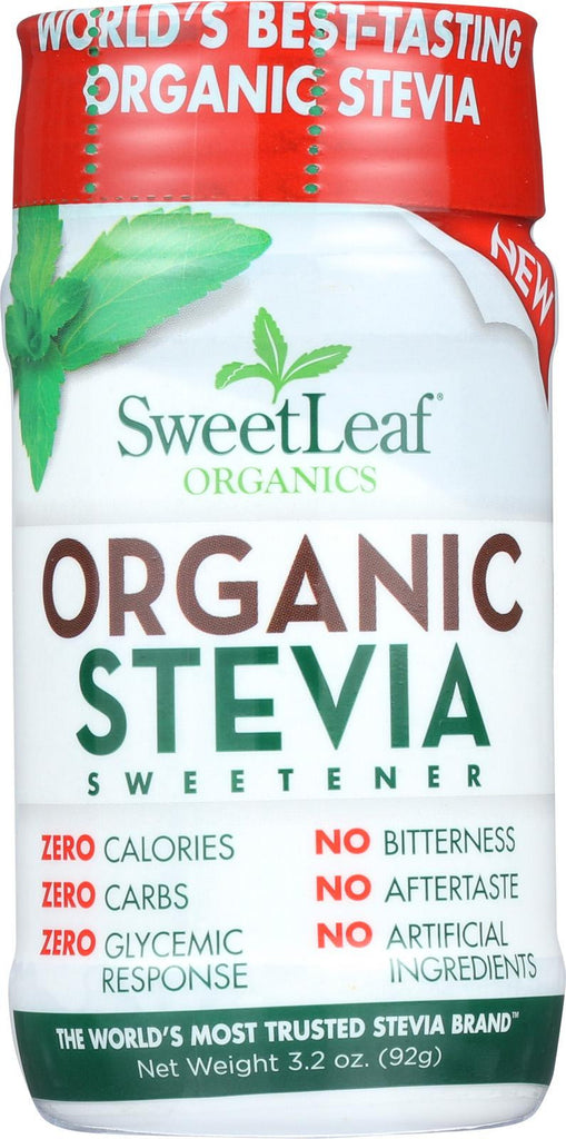 Sweet Leaf Sweetener - Organic - Stevia - 3.2 Oz