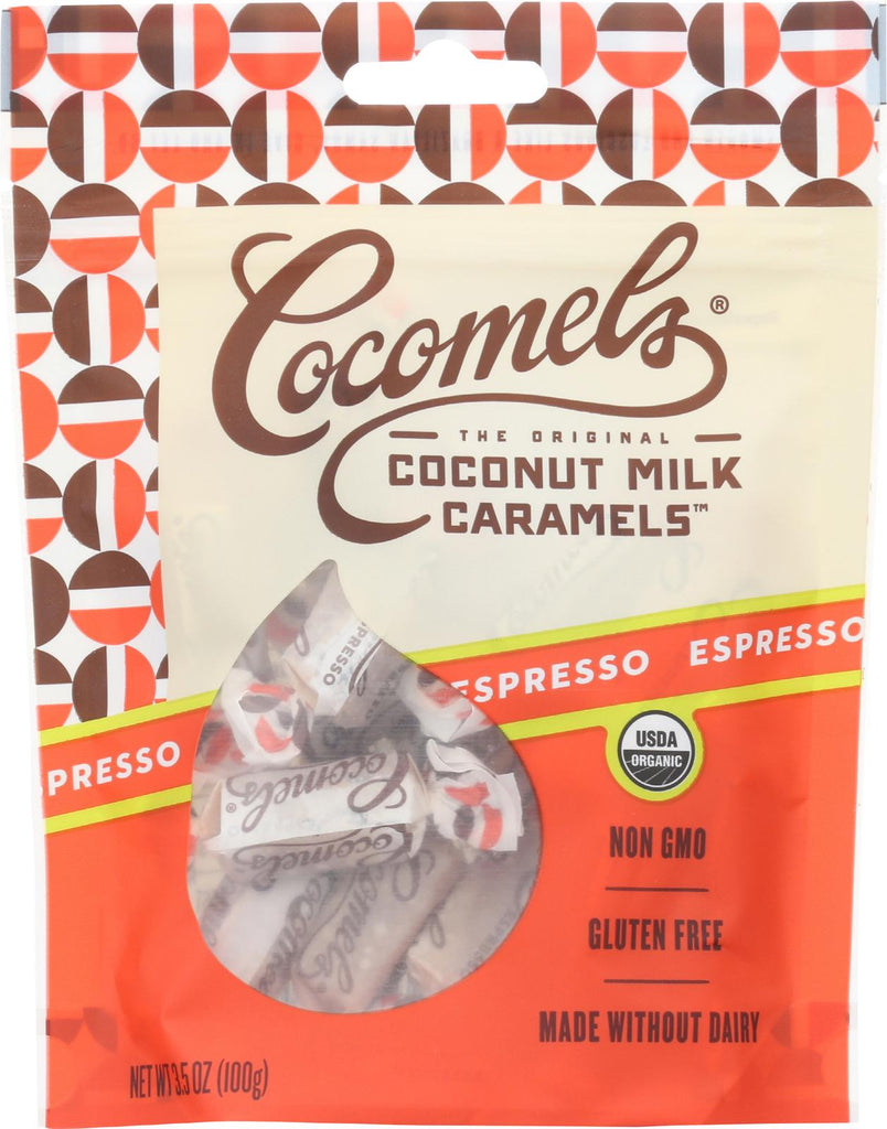 Cocomel Organic Coconut Milk Caramels - Espresso - Case Of 6 - 3.5 Oz.