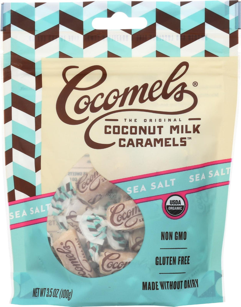 Cocomel Organic Coconut Milk Caramels - Sea Salt - Case Of 6 - 3.5 Oz.