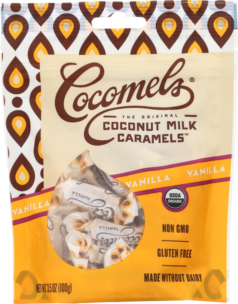 Cocomel Organic Coconut Milk Caramels - Vanilla - Case Of 6 - 3.5 Oz.