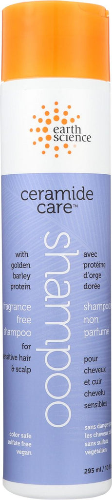 Earth Science Ceramide Care Fragrance Free Shampoo - Case Of 1 - 10 Fl Oz.