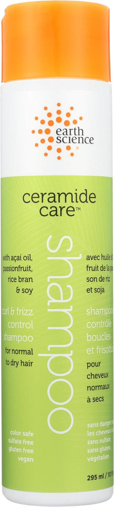 Earth Science Ceramide Care Curl And Frizz Control Shampoo - Case Of 1 - 10 Fl Oz.