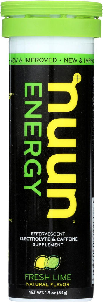 Nuun Hydration Drink Tab - Energy - Lemon-lime - 10 Tablets - Case Of 8