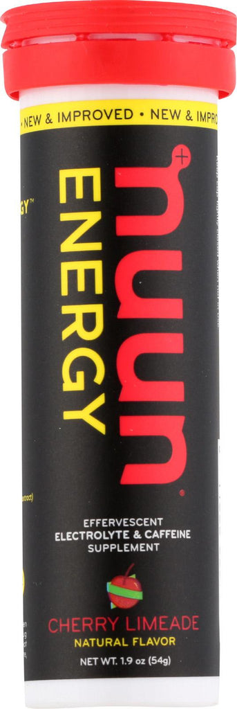 Nuun Hydration Drink Tab - Energy - Cherry Limeade - 10 Tablets - Case Of 8