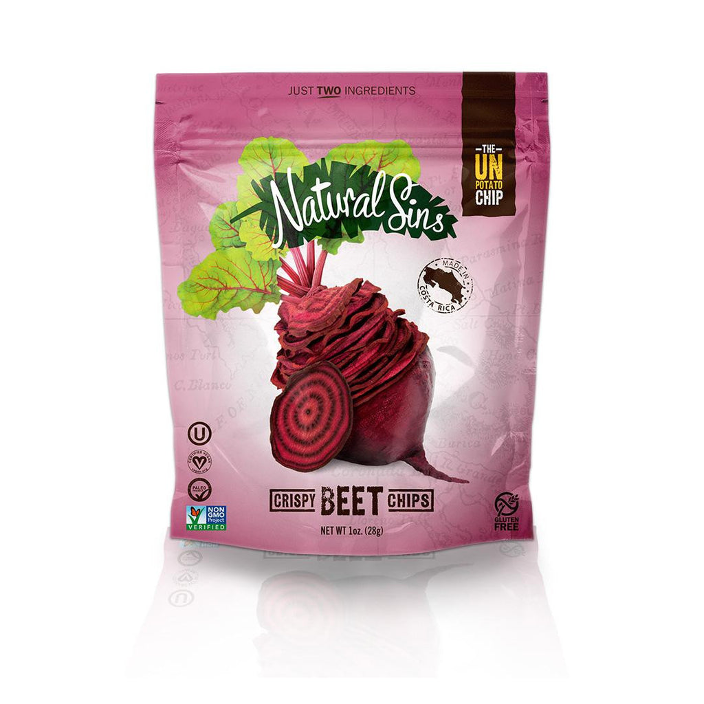 Natural Sins Crispy Beet Chips - Case Of 6 - 1 Oz.