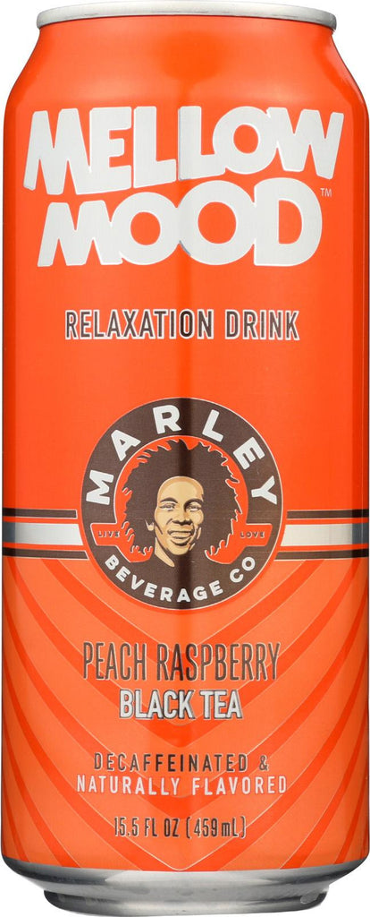 Marley's Mellow Mood Peach Raspberry Black Tea - Case Of 12 - 15.5 Fl Oz.