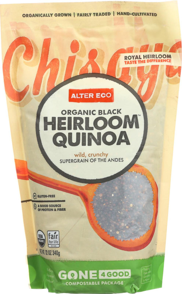 Alter Eco Americas Quinoa - Organic Black Heirloom - Case Of 6 - 12 Oz.