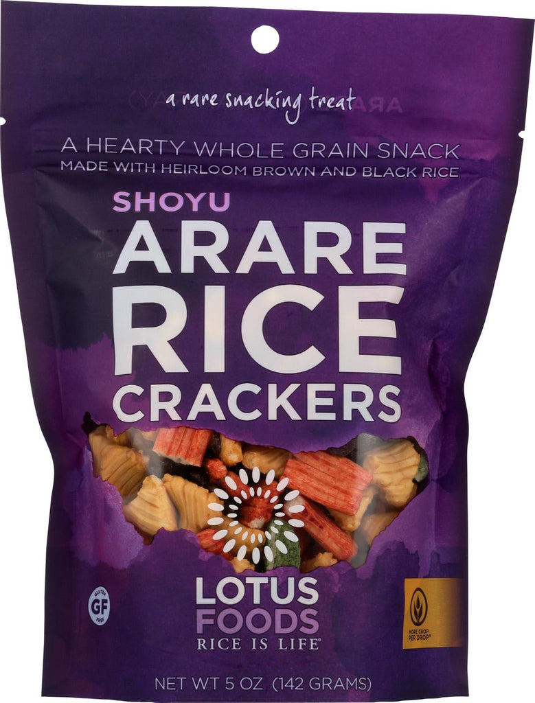 Lotus Foods Shoy Arare Rice Crackers - Case Of 8 - 5 Oz.